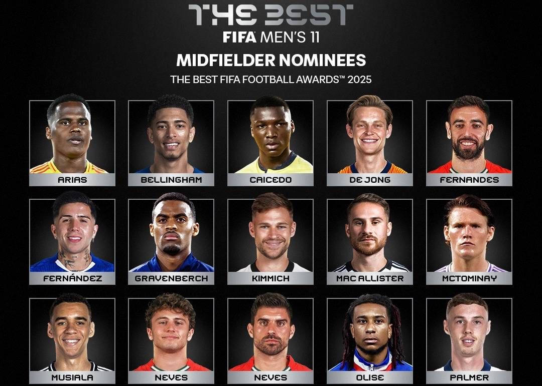 Ứng viên Tiền vệ xuất sắc nhất năm FIFA: Vitinha dẫn đầu, có B Fee và Wirtz trong danh sách